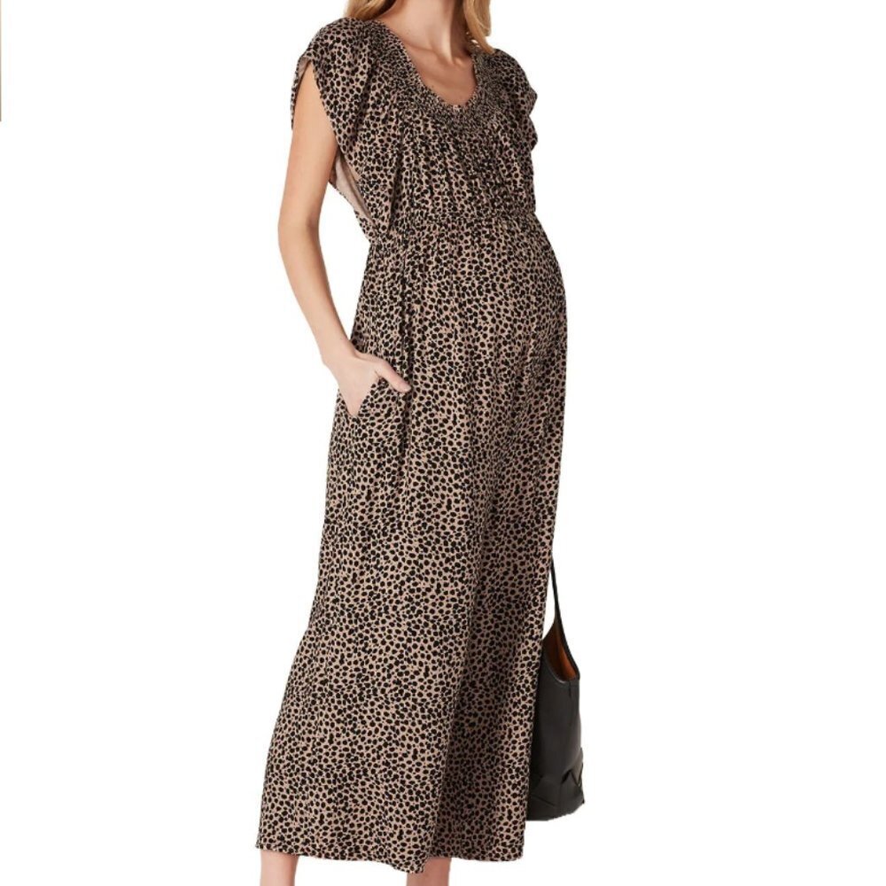 Ingrid & Isabel Printed Maternity Jumpsuit size XS